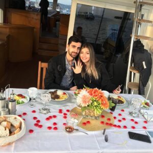 Özel yat evlilik teklifi